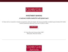 Tablet Screenshot of clearygull.com
